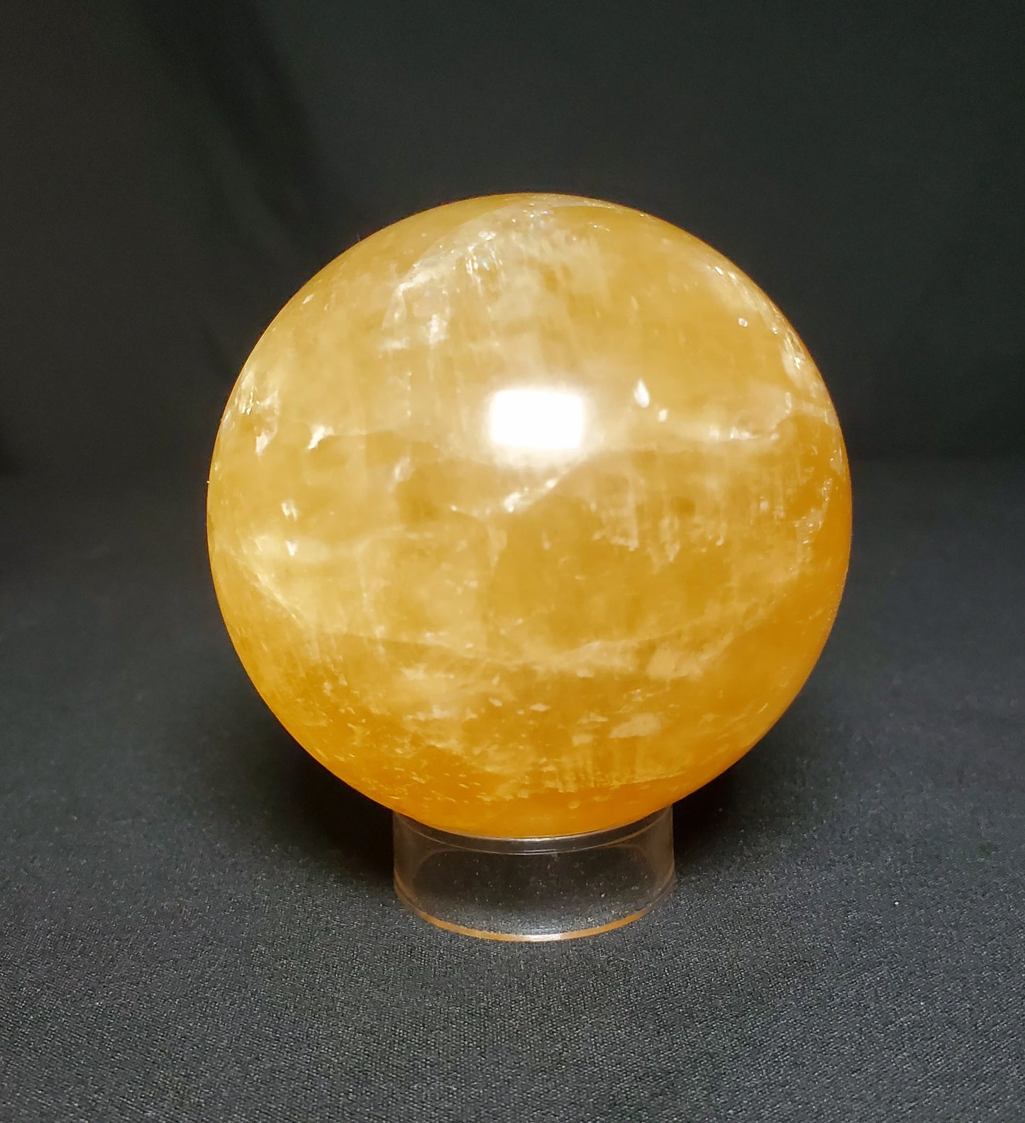 Citrine Sphere with Rainbow