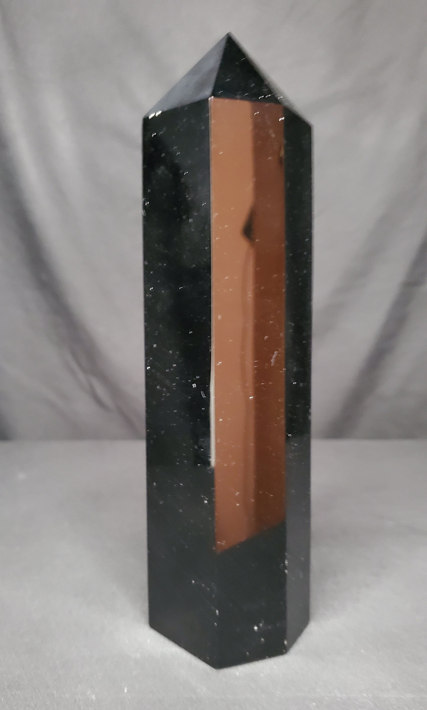 Black Obsidian Tower (7 Chakra Design)