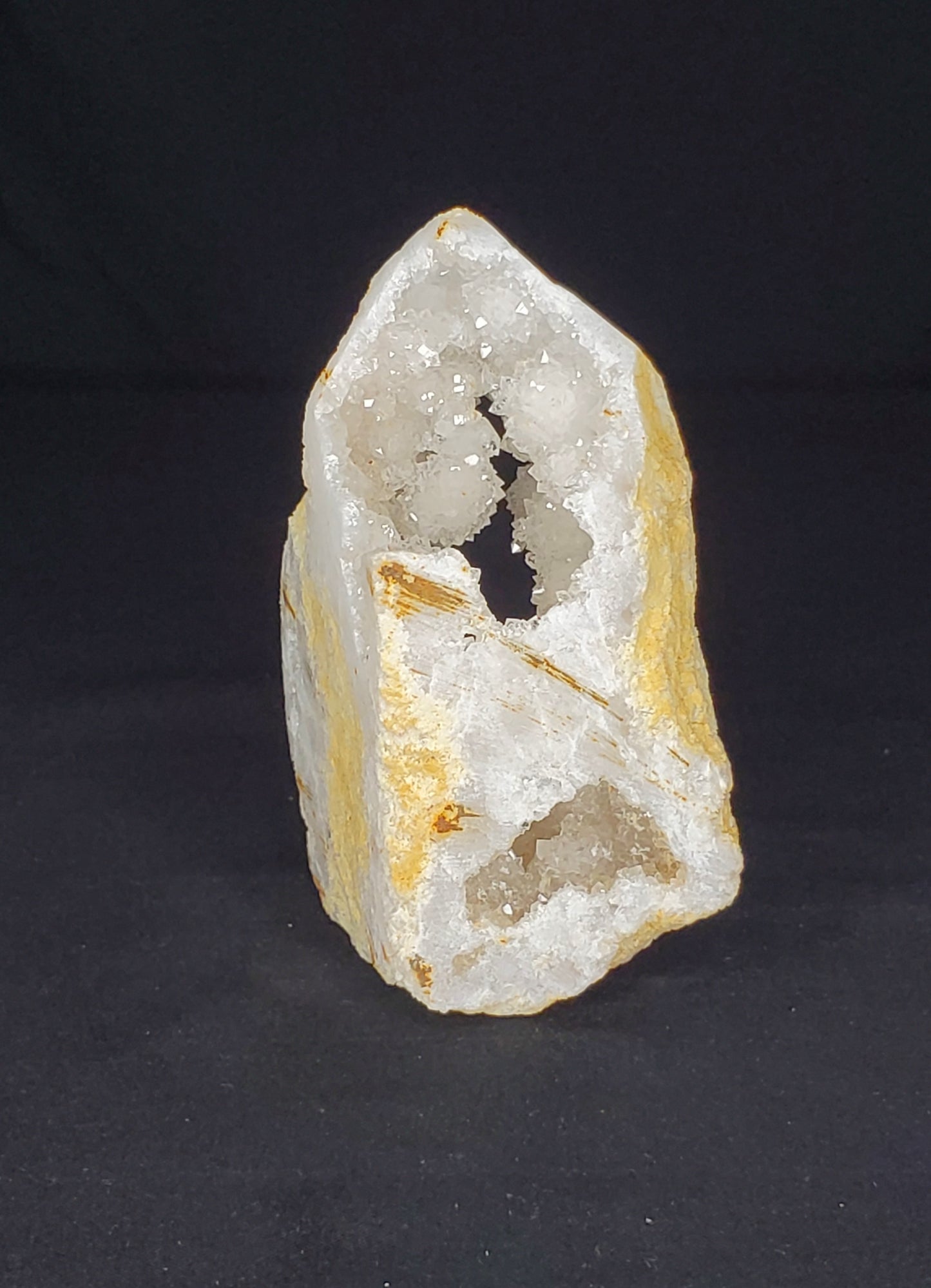 Druzy White Moroccan Quartz Cluster #