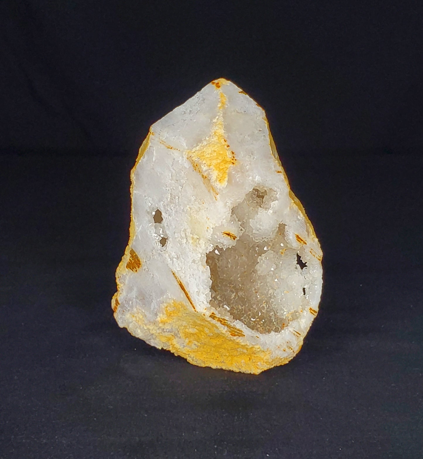 Druzy White Moroccan Quartz Cluster #