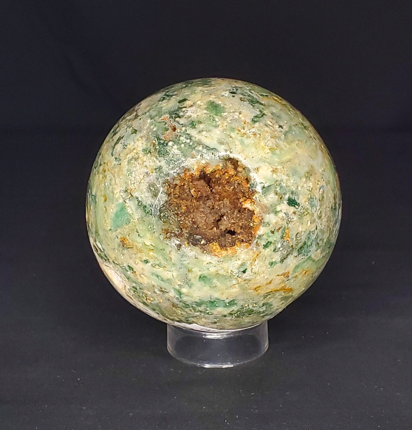 Druzy Moss Agate Sphere #