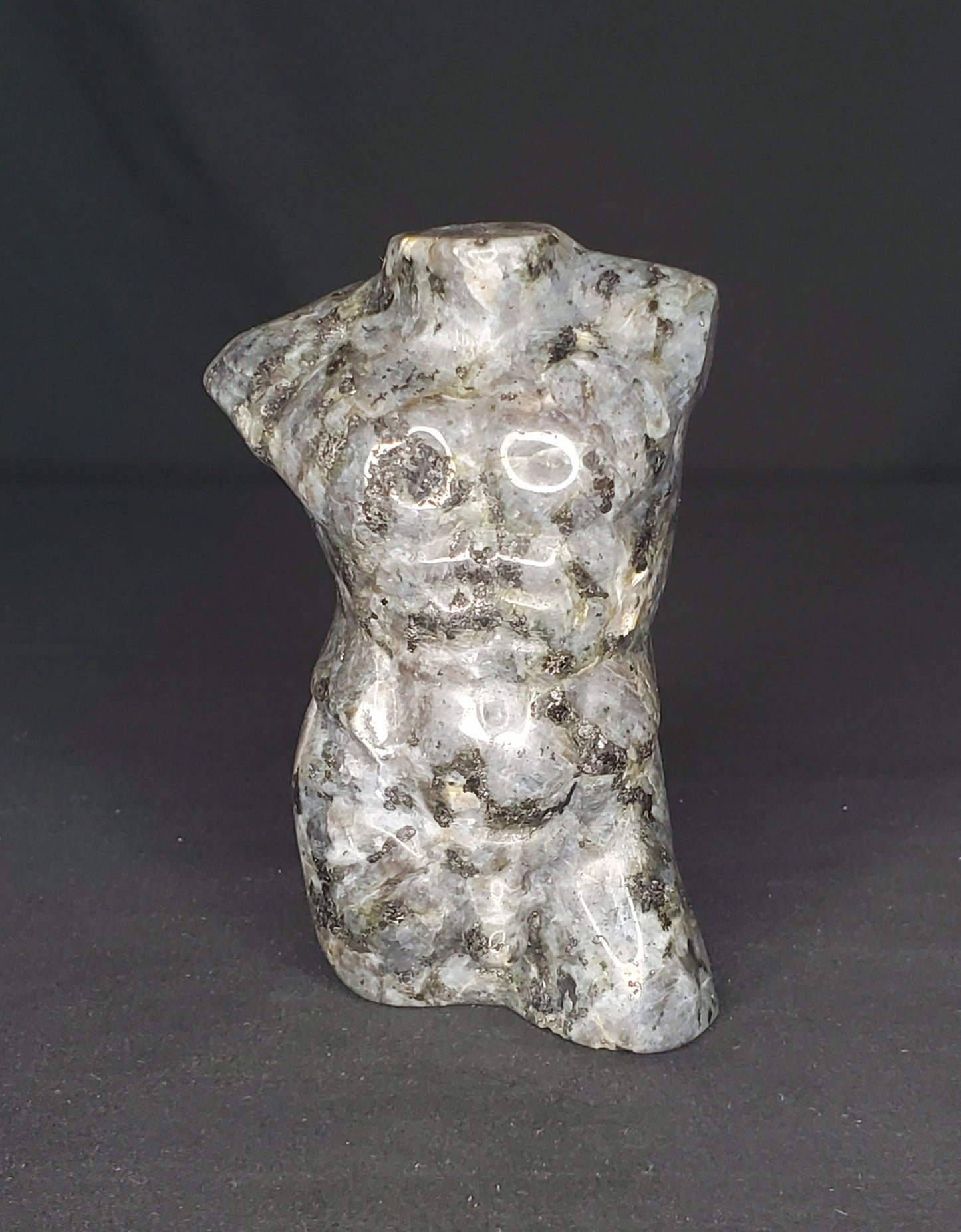 Larvikite Muscle Man Carving