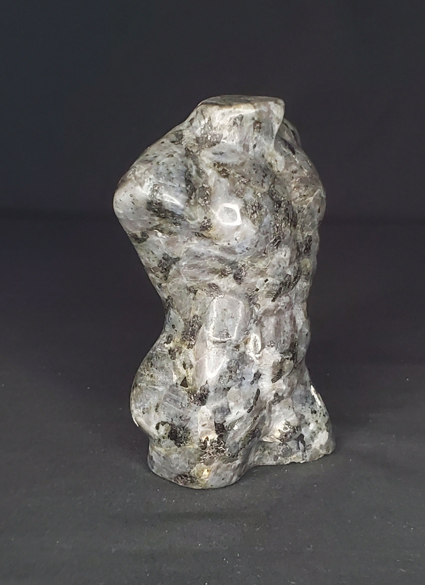 Larvikite Muscle Man Carving