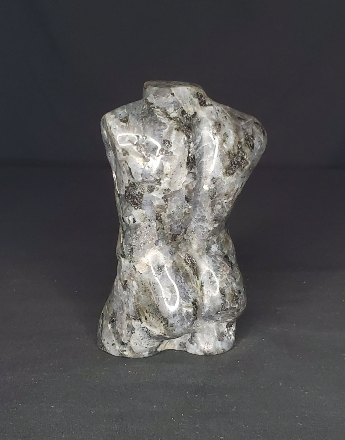 Larvikite Muscle Man Carving