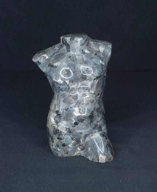 Larvikite Muscle Man Carving