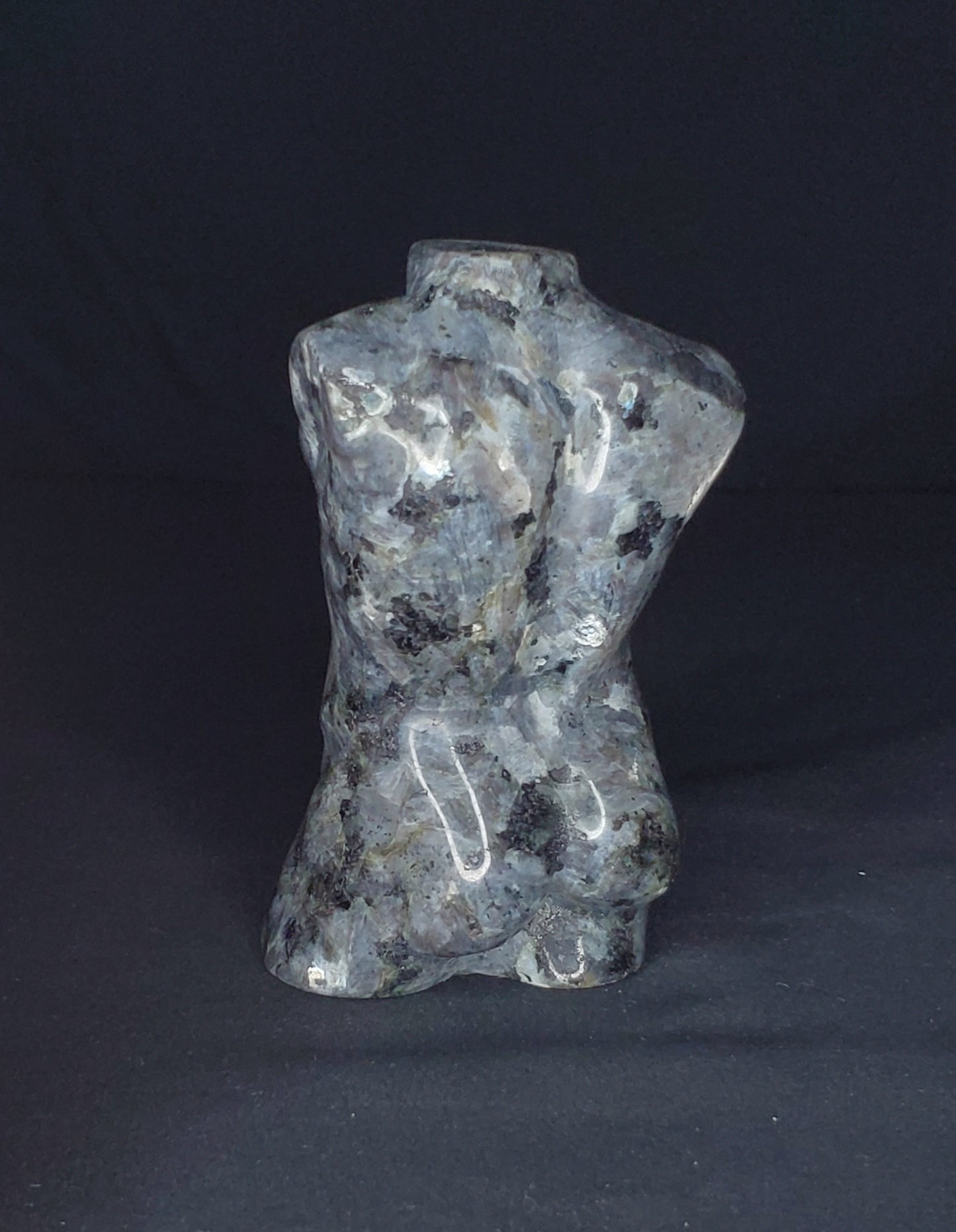 Larvikite Muscle Man Carving