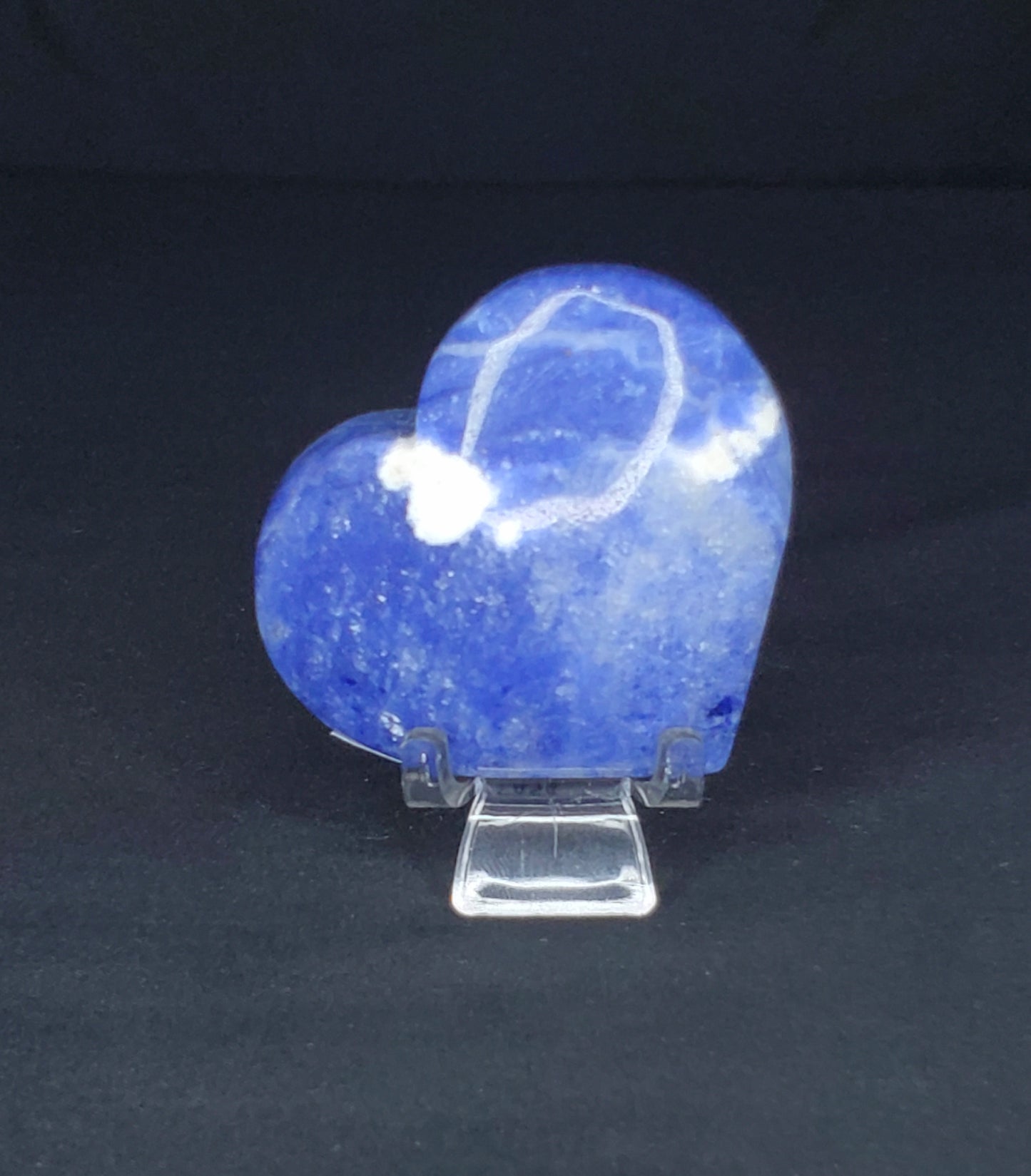 Sodalite Heart Carving