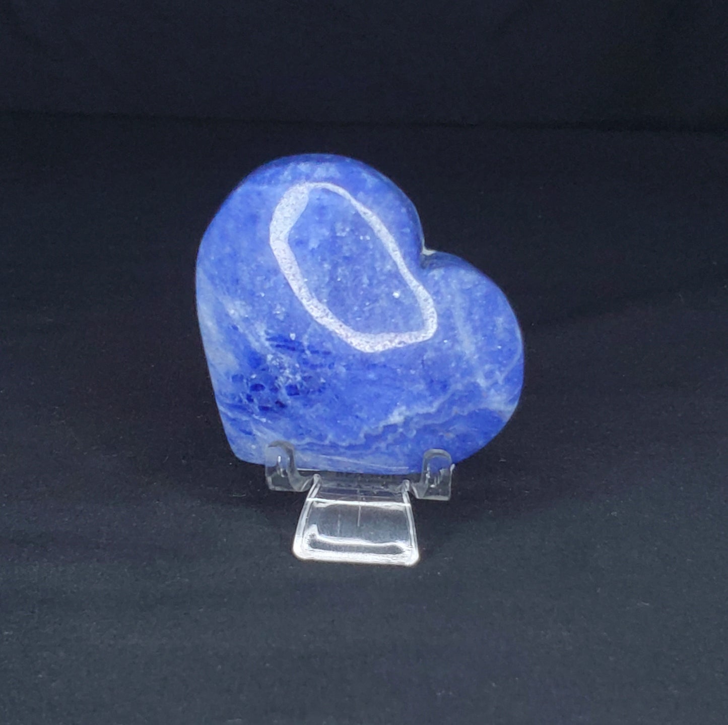 Sodalite Heart Carving