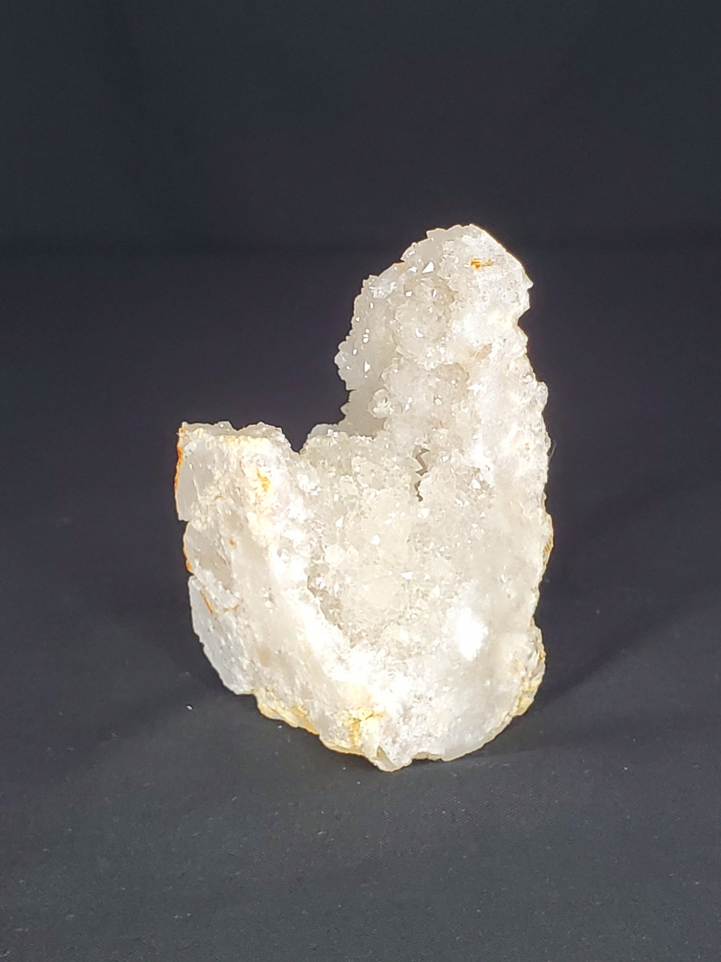 Druzy White Moroccan Quartz Cluster #