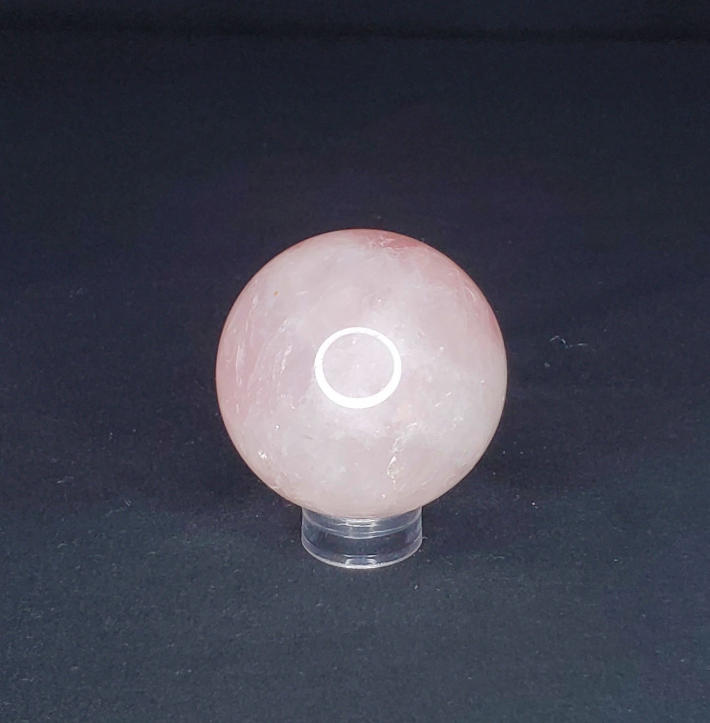 Rose Quartz Sphere with Rainbow #