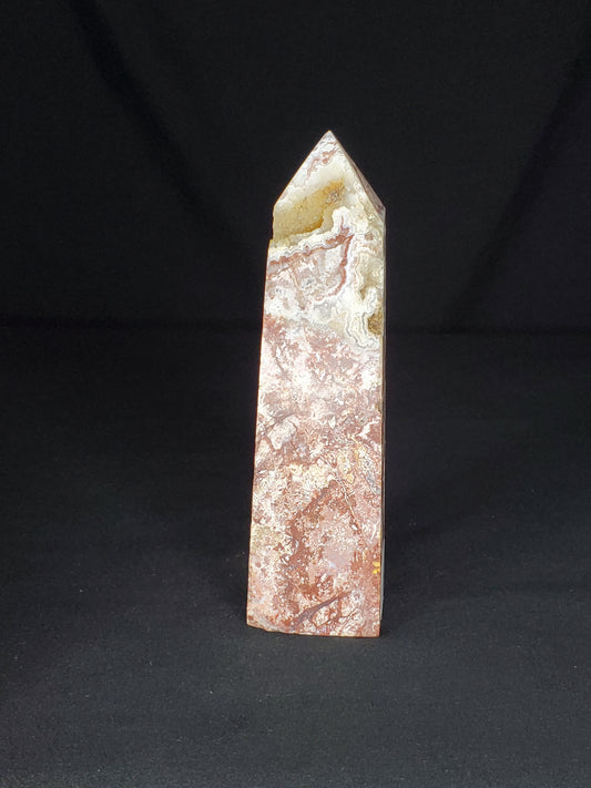 Druzy Mexican Agate Tower