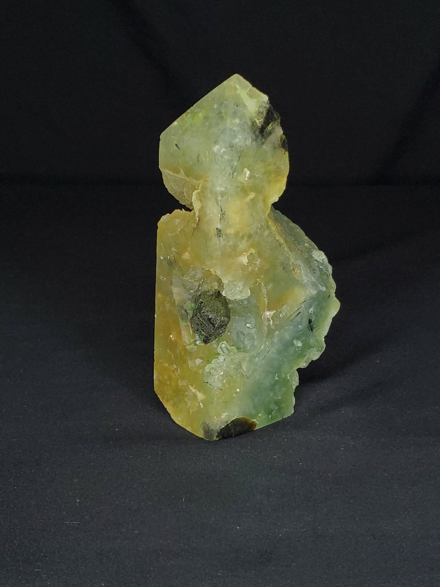 Prehnite and Tourmaline Tower #