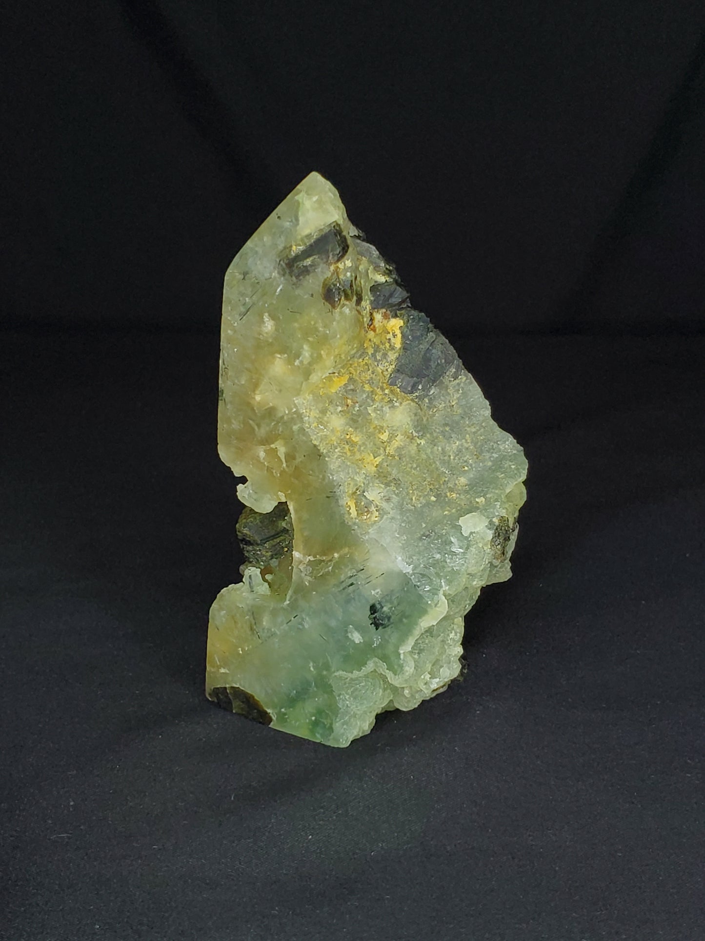 Prehnite and Tourmaline Tower #