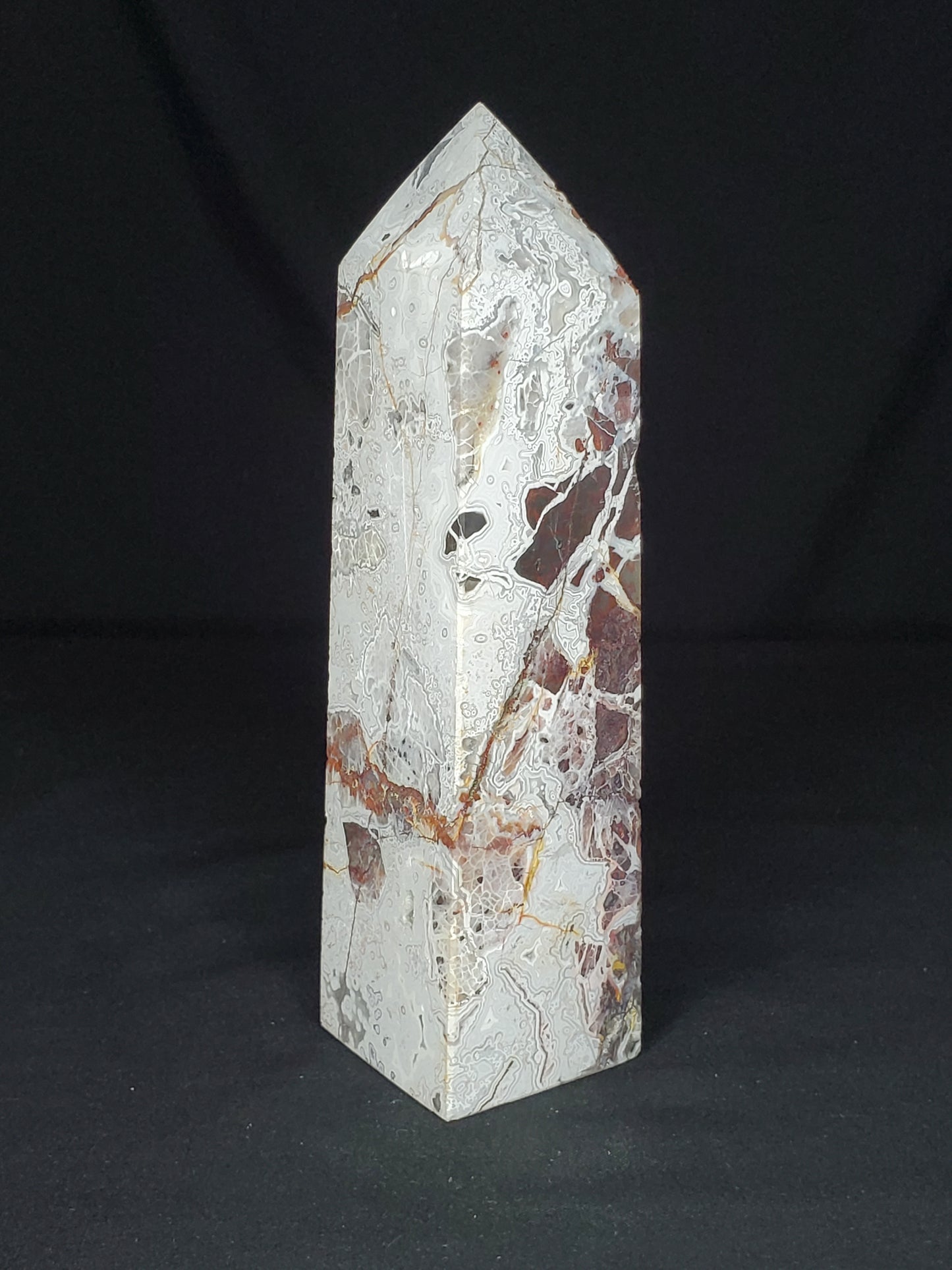 Druzy Mexican Agate Tower #