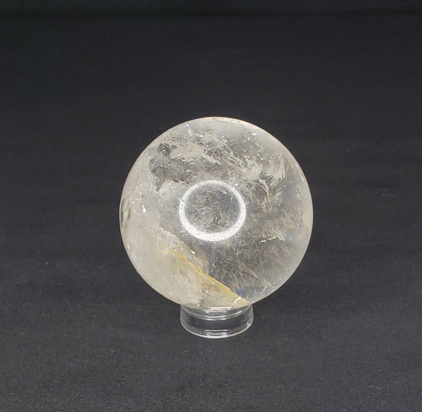 Clear Quartz Sphere with Rainbow