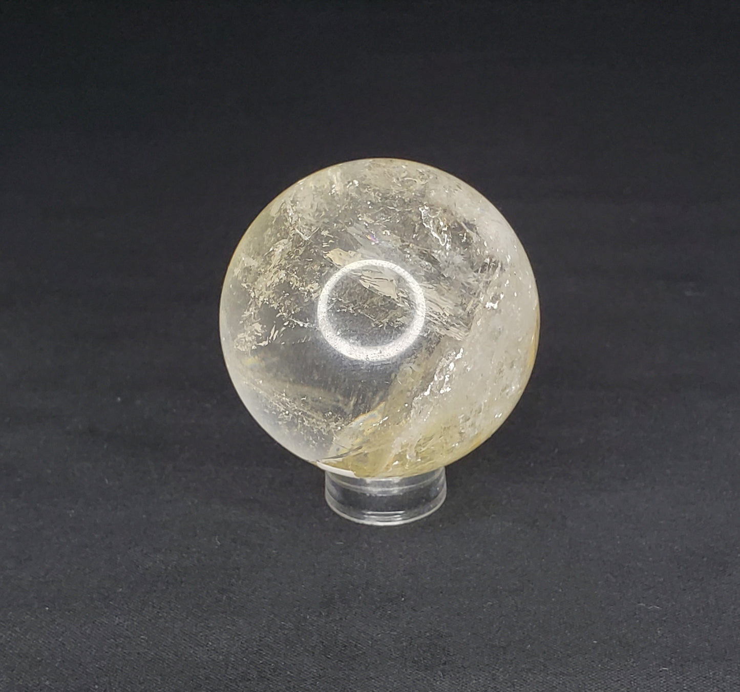 Clear Quartz Sphere with Rainbow