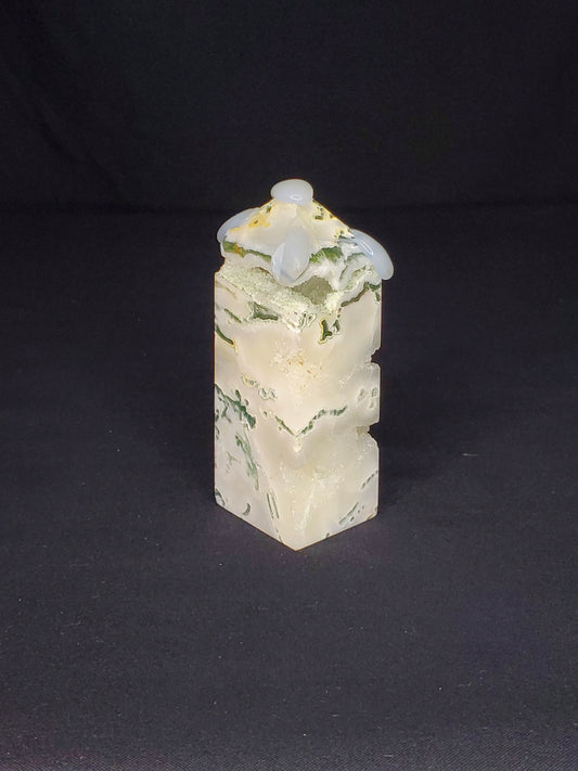 Druzy Tree Agate Tower