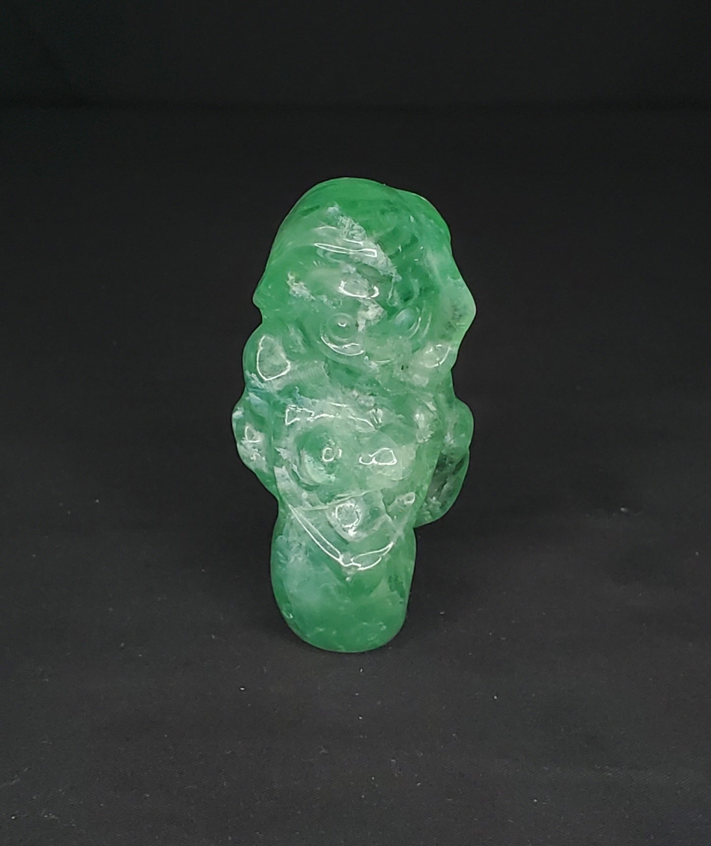 Green Fluorite Mermaid Carving #