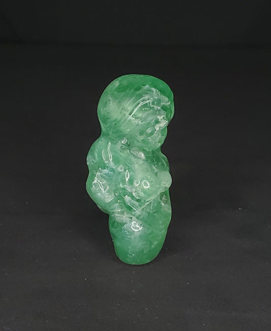 Green Fluorite Mermaid Carving