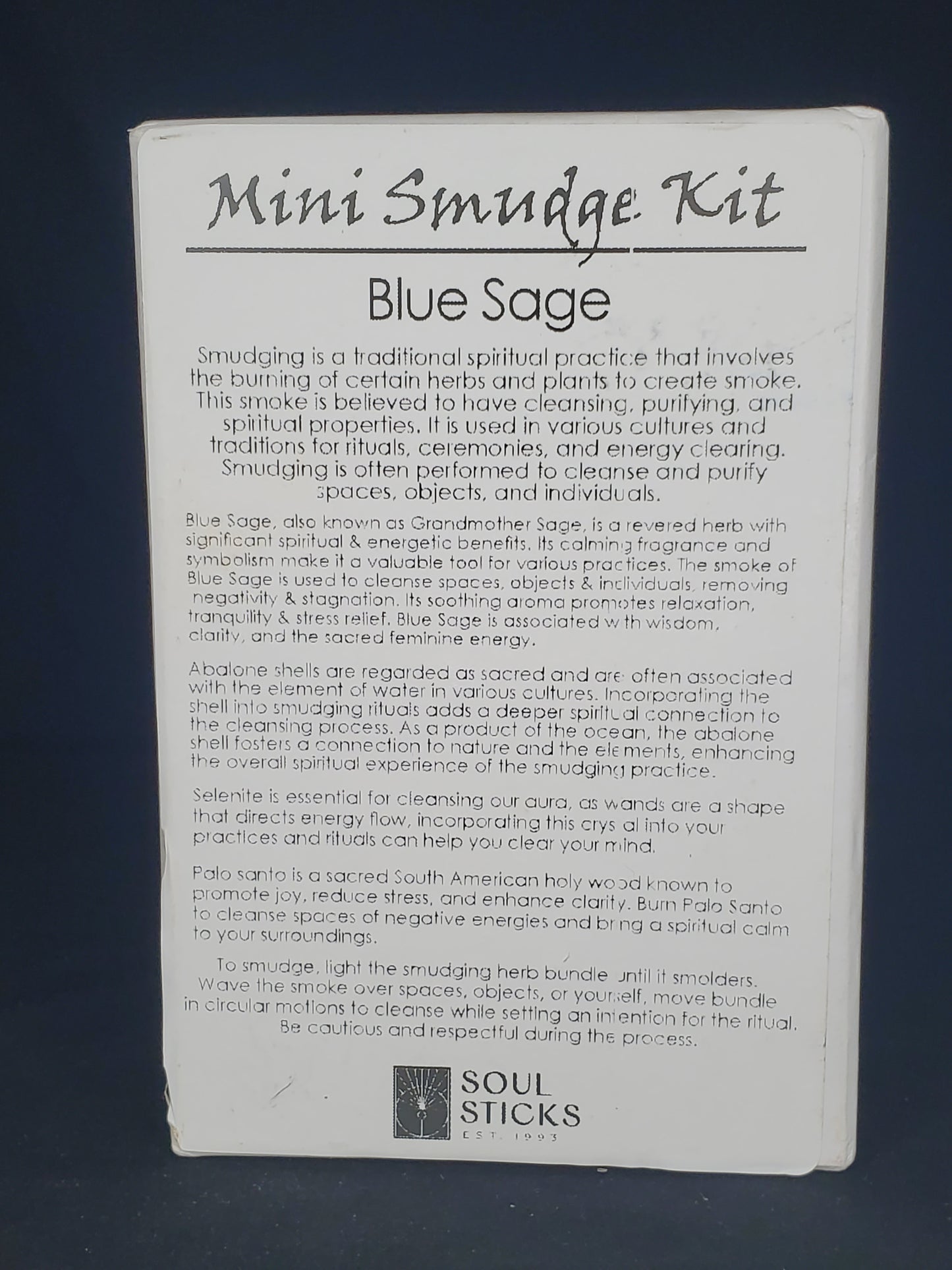 Blue Sage Mini Smudge Kit