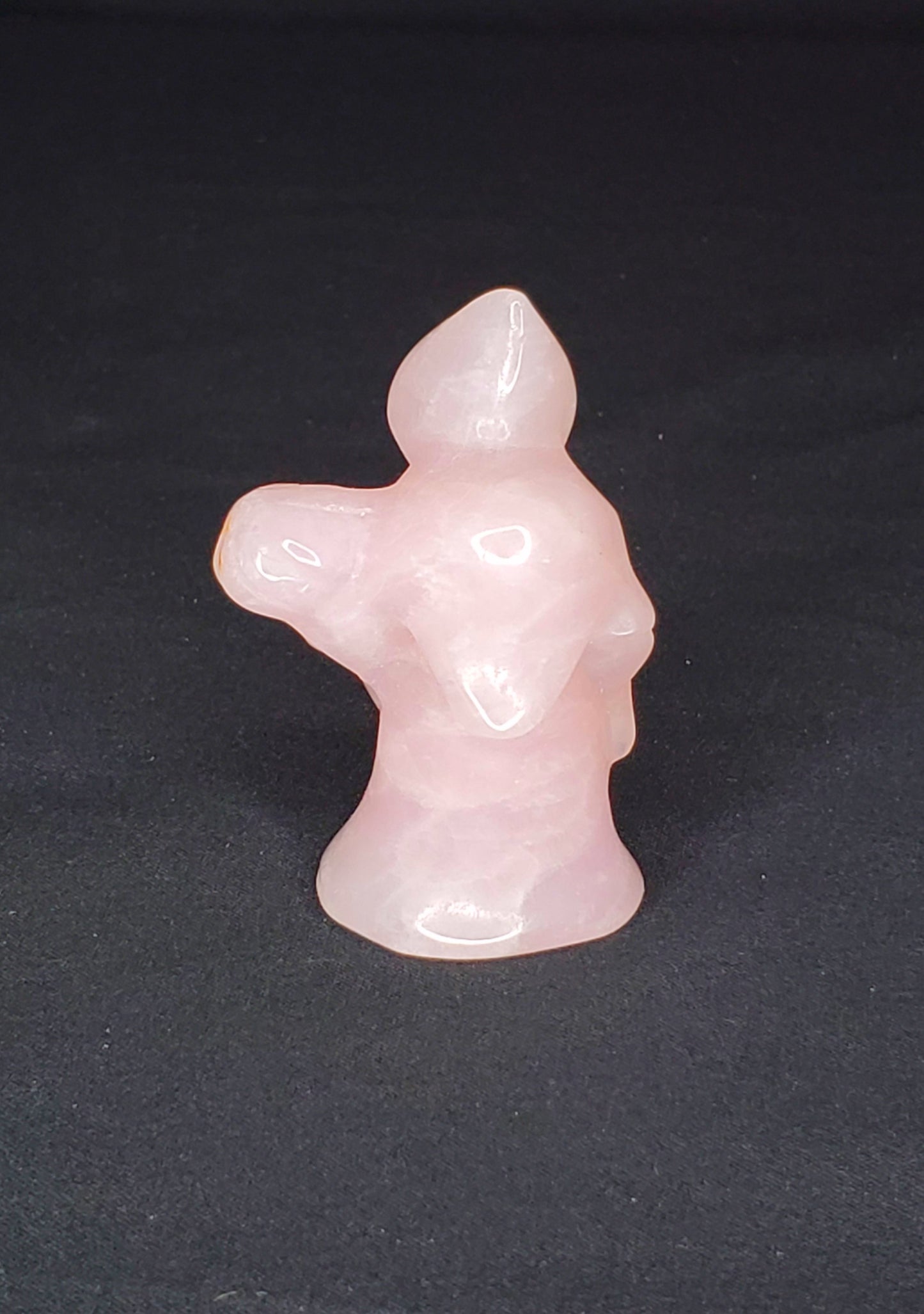 Rose Quartz Grim Reaper Carving