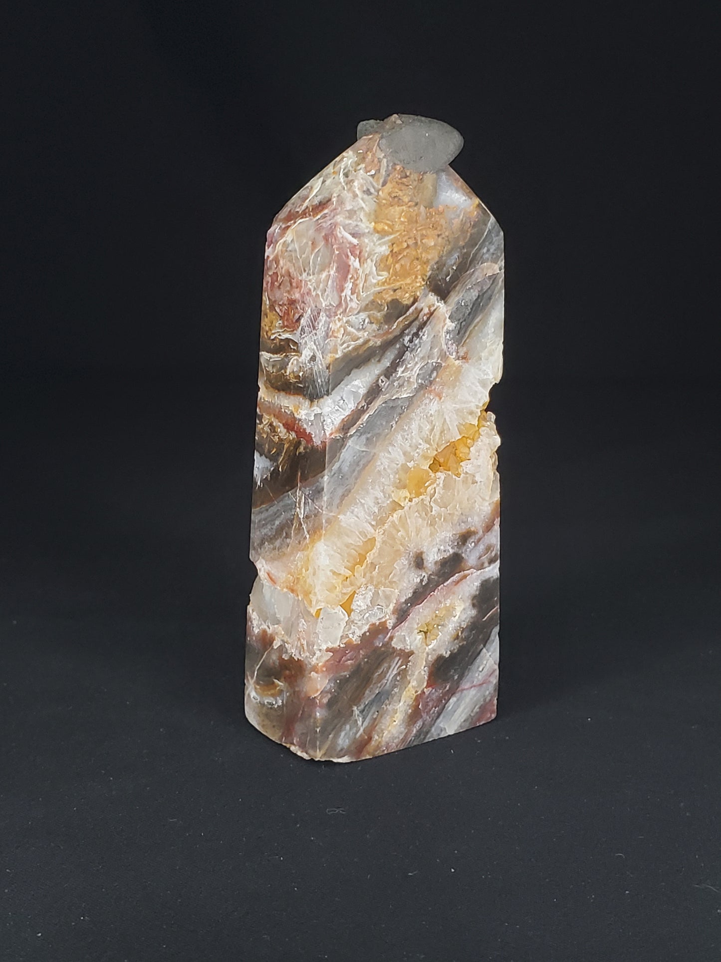 Druzy Quartz Tower #