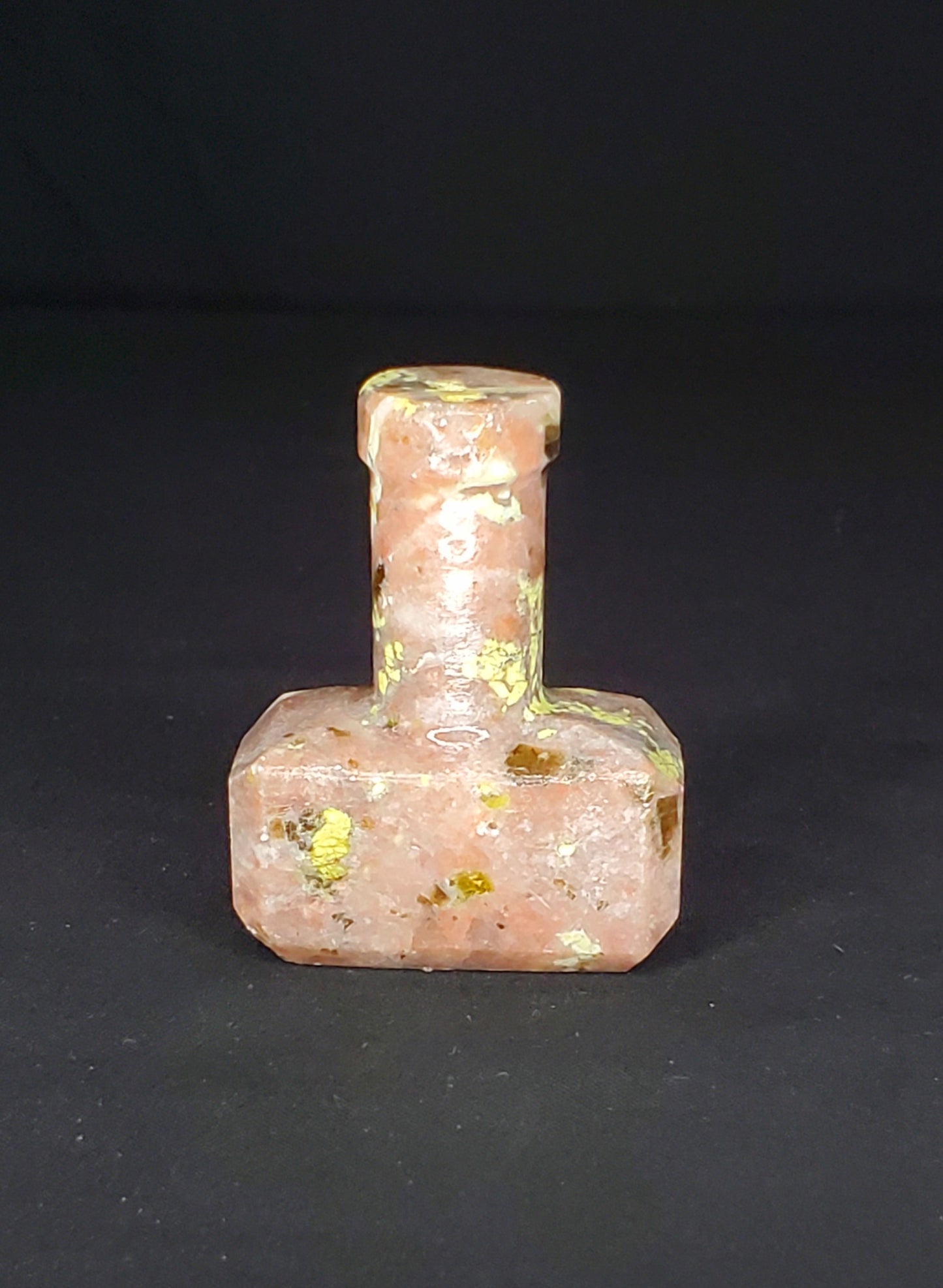 Pink Tourmaline Mallet Carving #