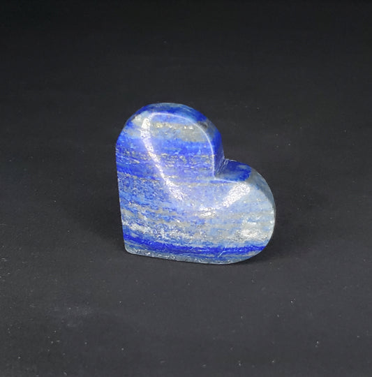 Lapis Lazuli Heart Carving