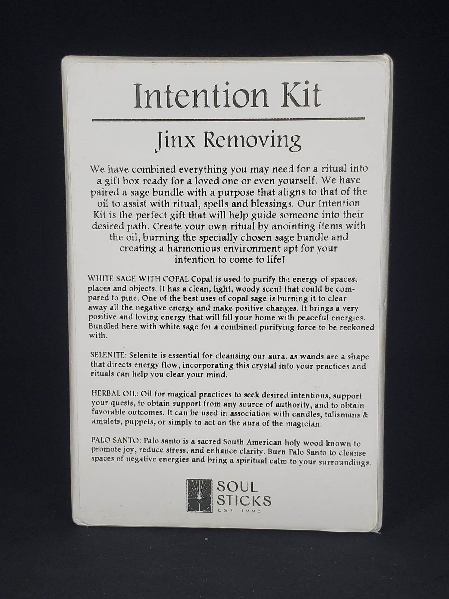 Intention Smudge Kit (Jinx Removing)