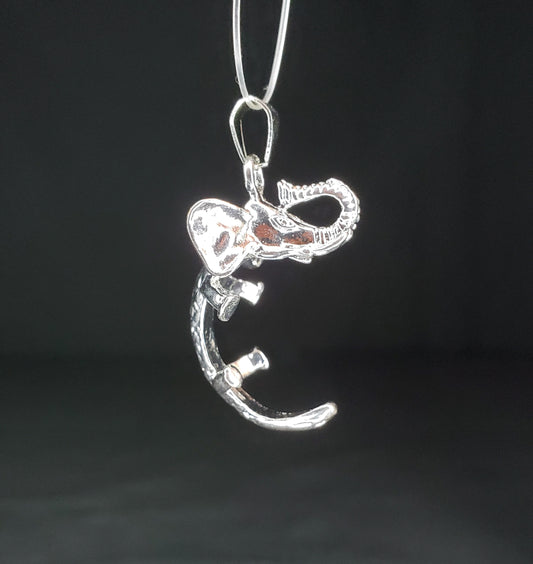 Large Cage Pendants + Metal Chain