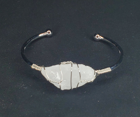 Crystal Bangles (Silver Plated Alloy)