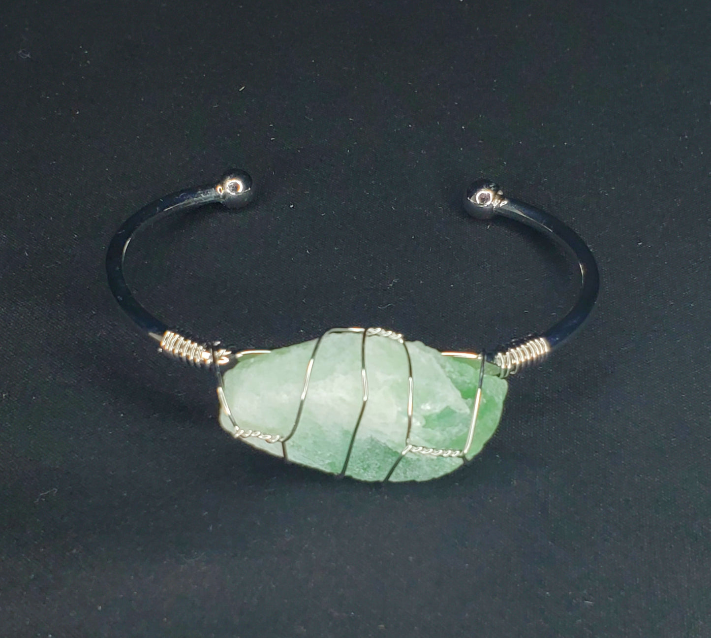 Crystal Bangles (Silver Plated Alloy)