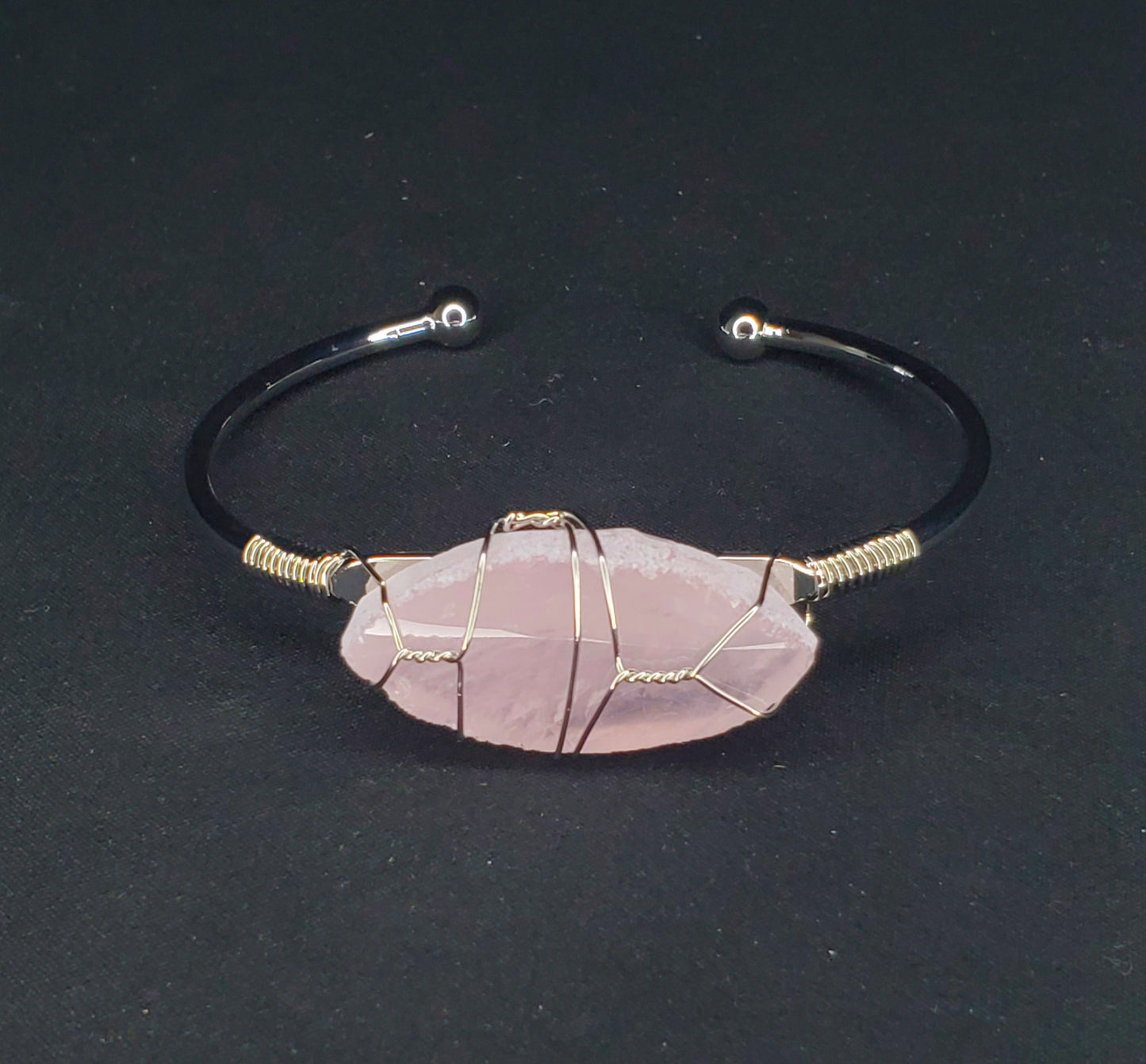 Crystal Bangles (Silver Plated Alloy)