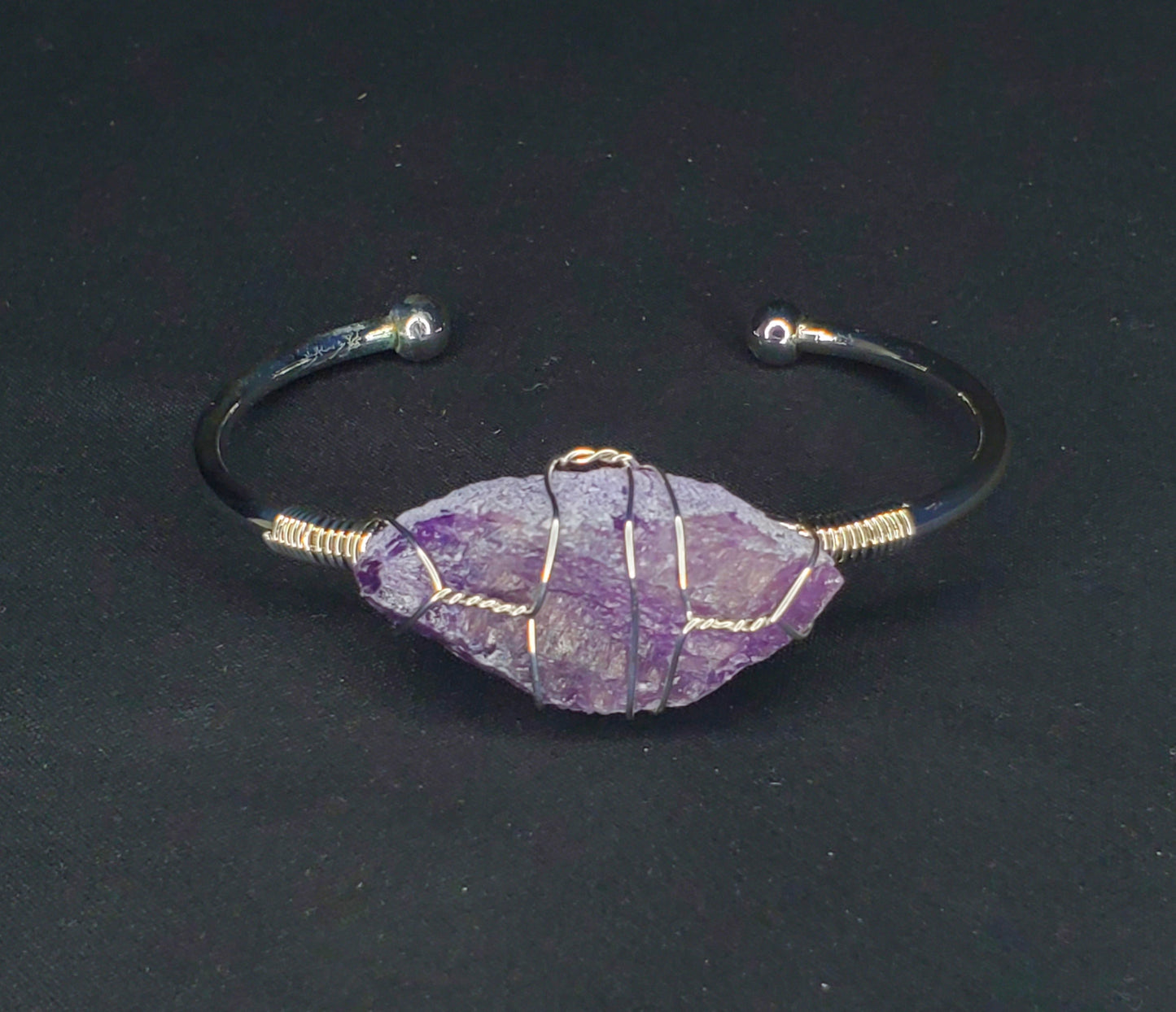 Crystal Bangles (Silver Plated Alloy)