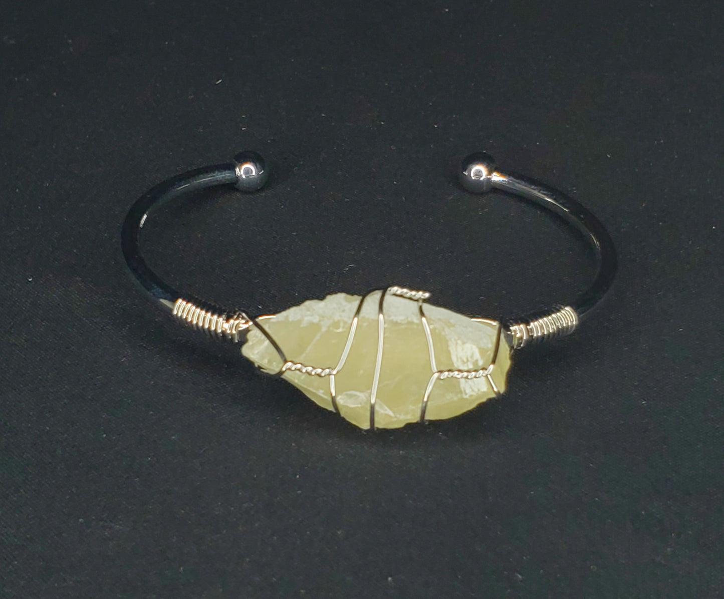 Crystal Bangles (Silver Plated Alloy)