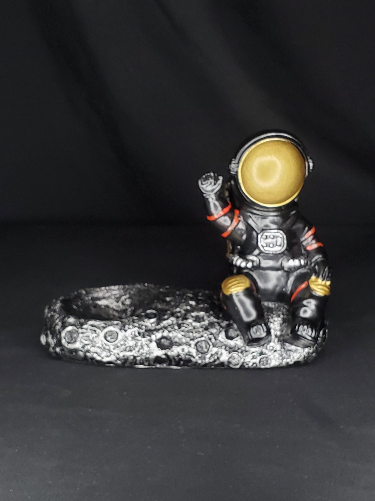 Black Astronaut Sphere Holder (Side View)