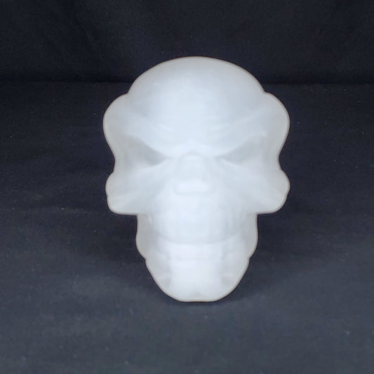 Selenite Skull Carving