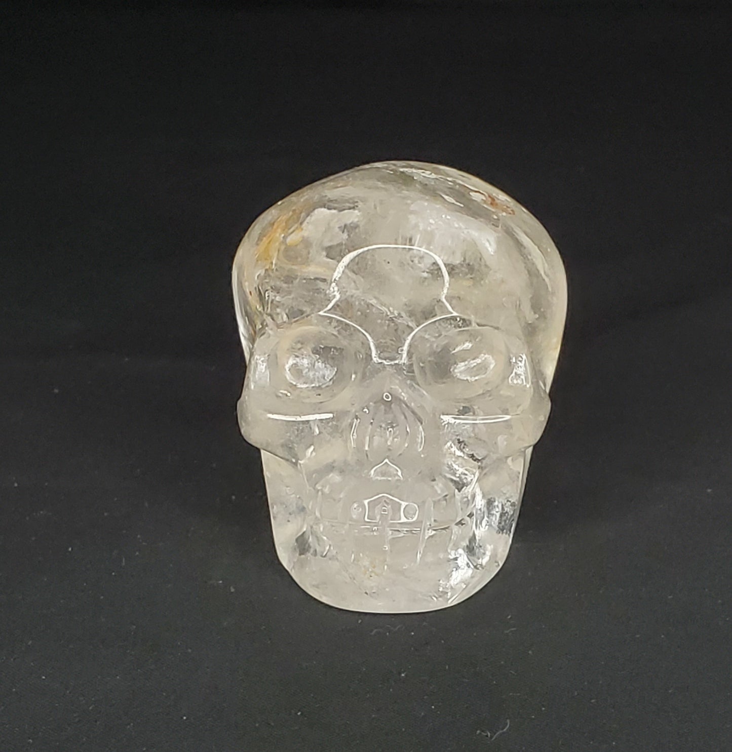 Clear Quartz Skull Carving