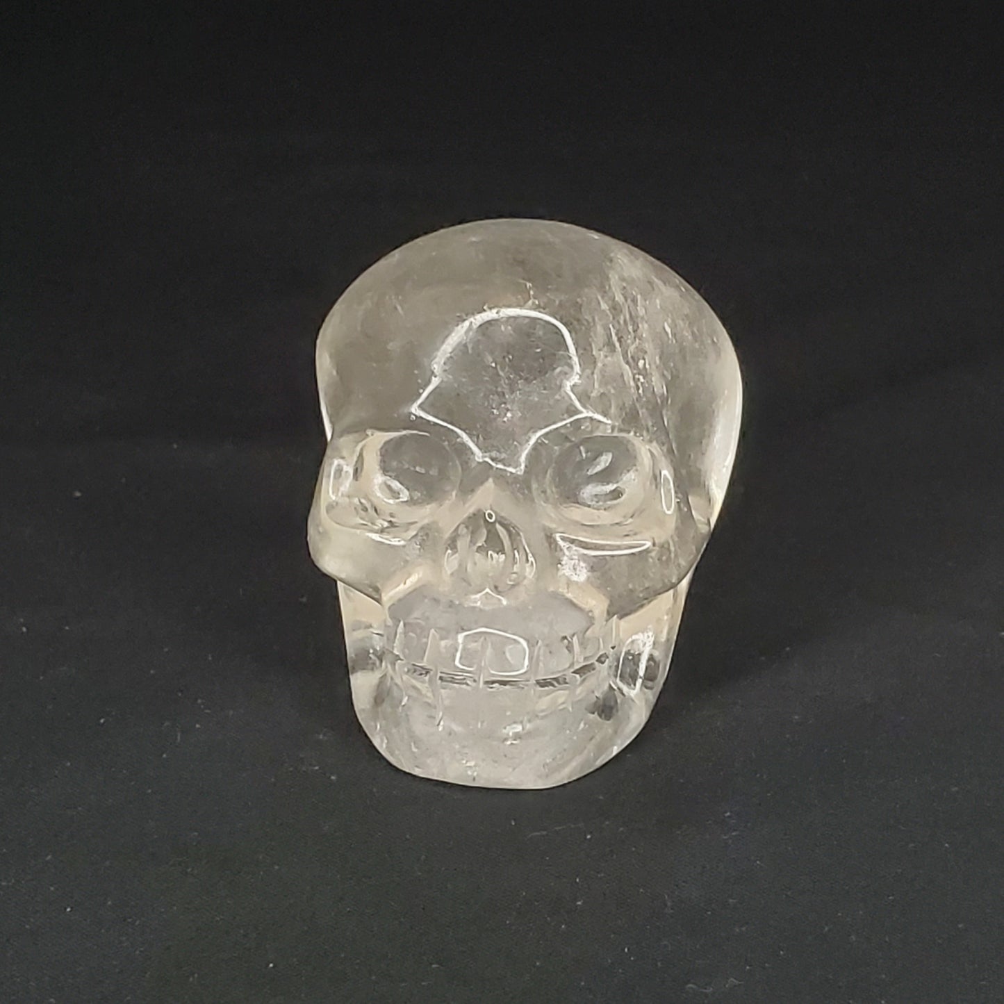 Clear Quartz Skull Carving