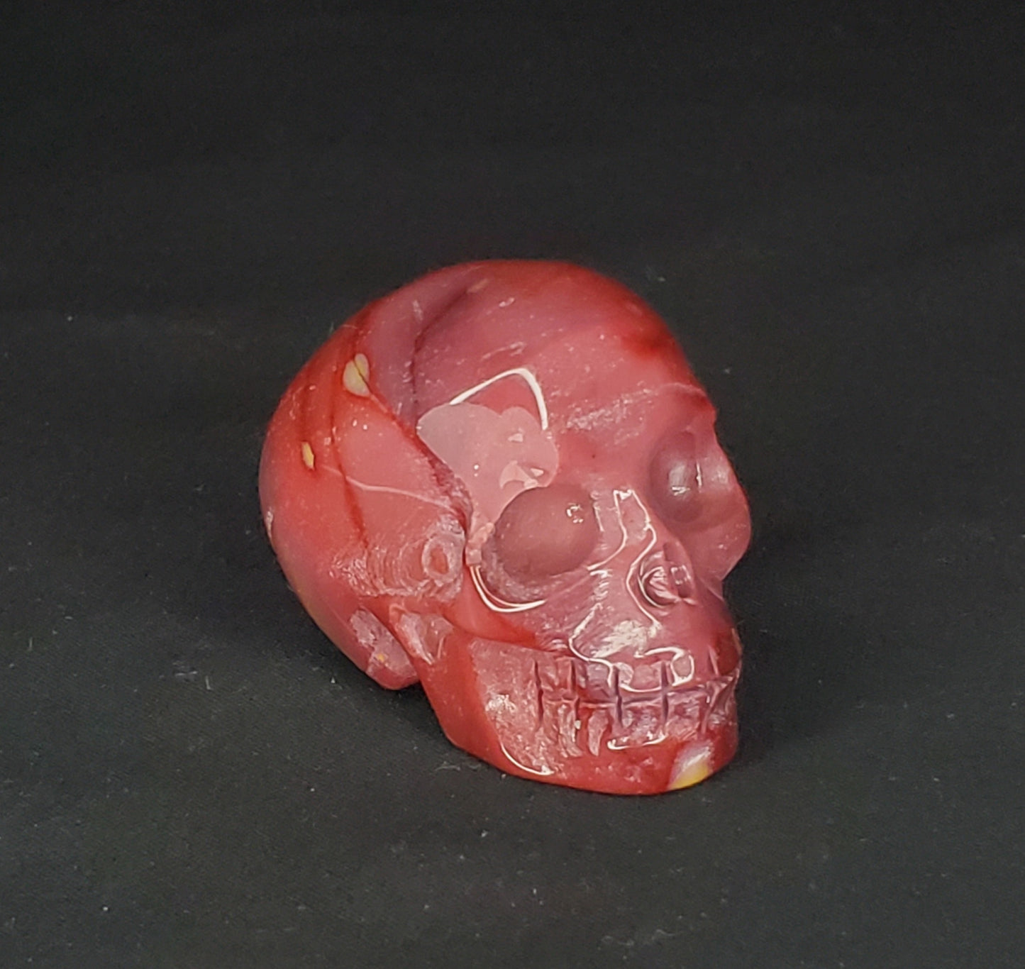 Mookaite Skull Carving