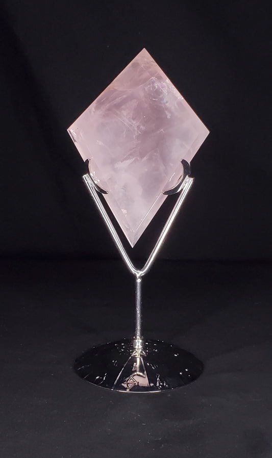 Rose Quartz Diamond Carving #