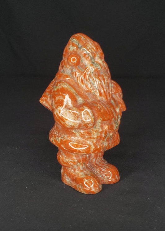 Red Jasper Santa Claus - L Carving