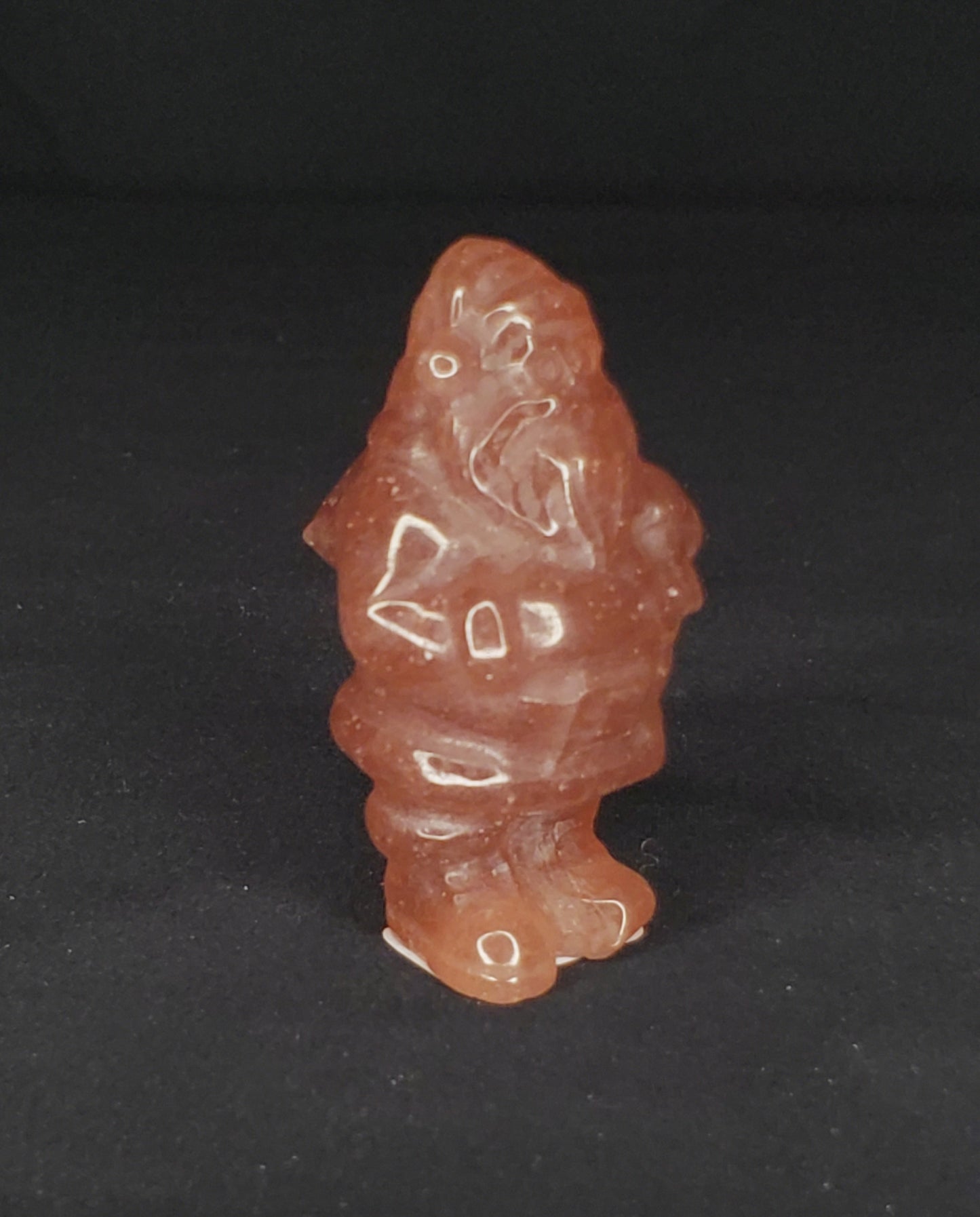 Strawberry Quartz Santa Claus - S Carving