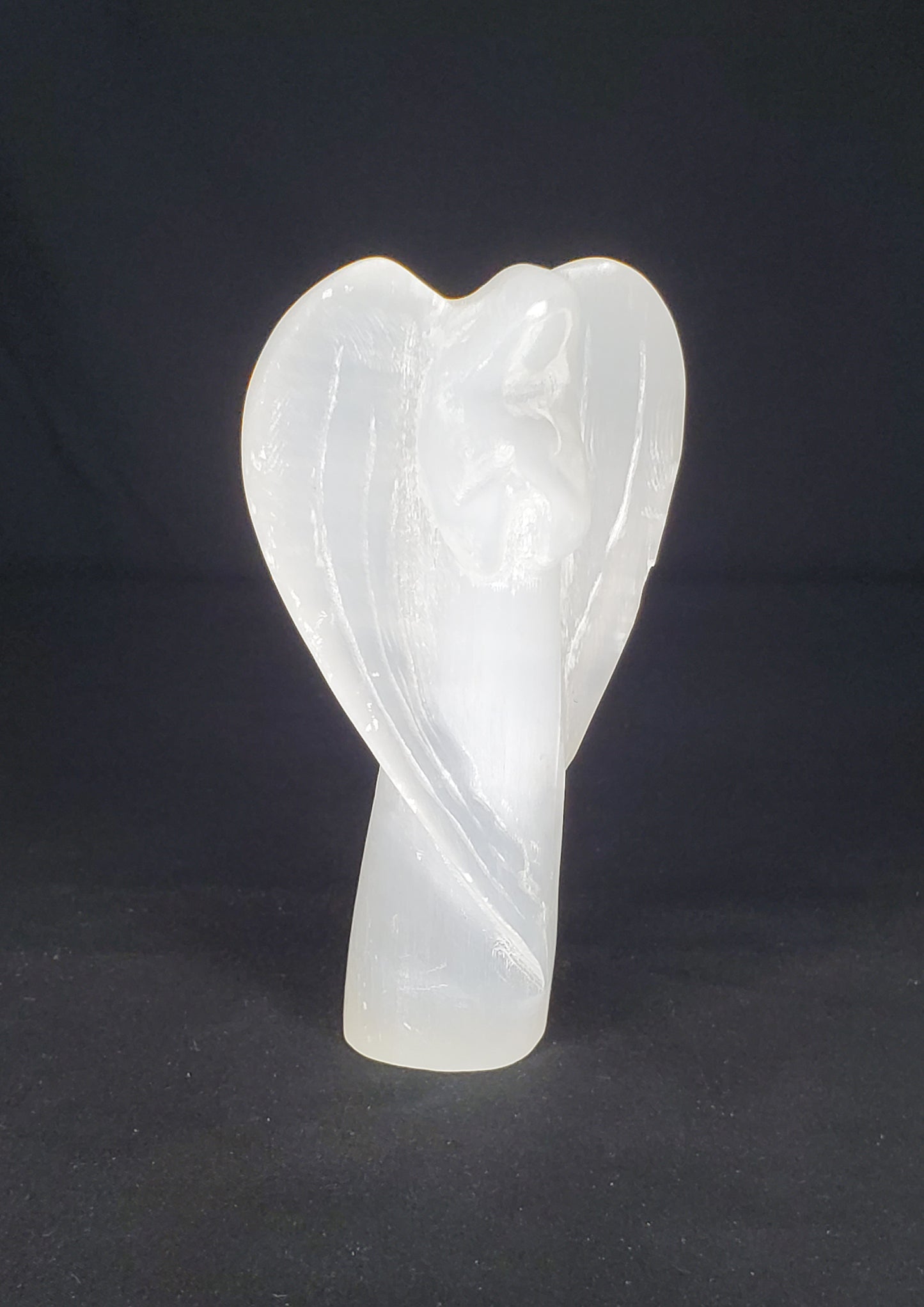 Selenite Angel - M Carving