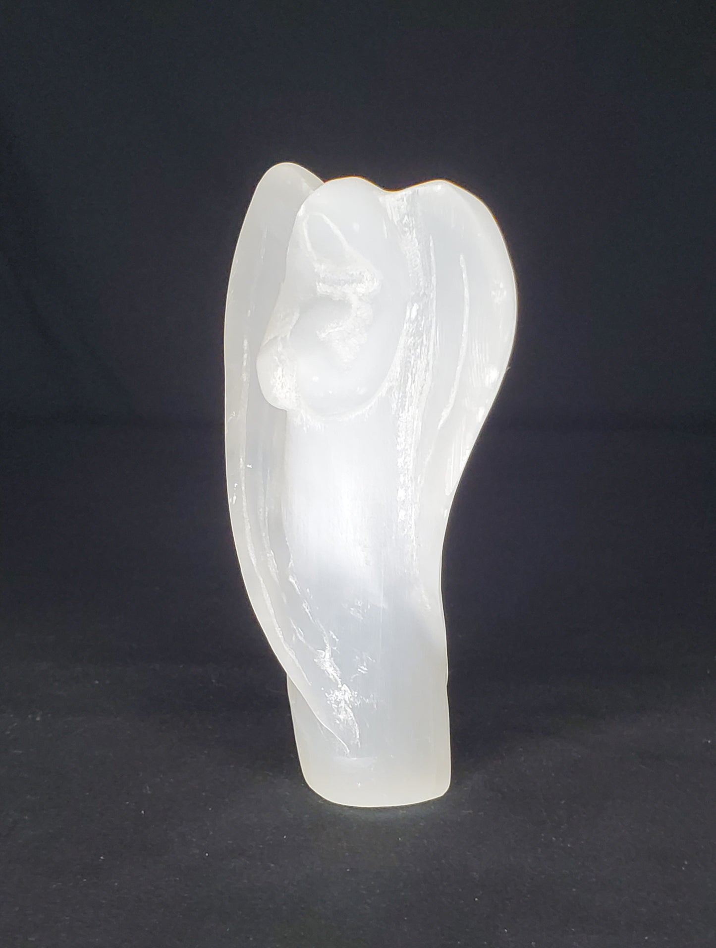 Selenite Angel - M Carving