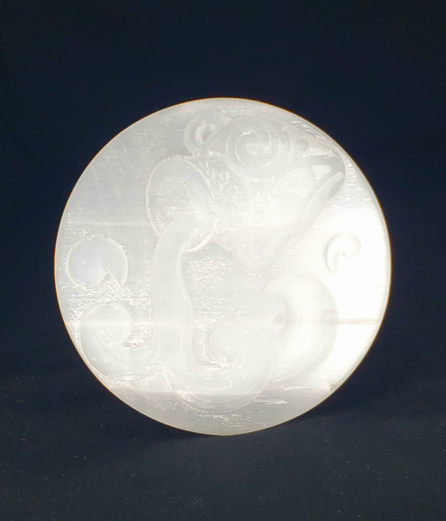 Selenite Zodiac Sign Discs #