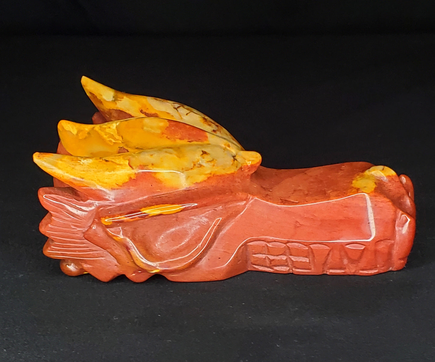 Mookaite Dragon Head Carving #