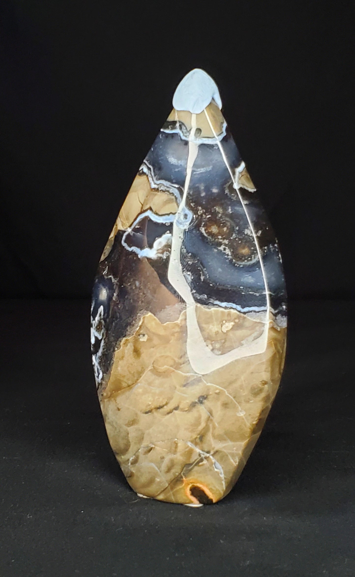 Volcano Agate Flame Carving #