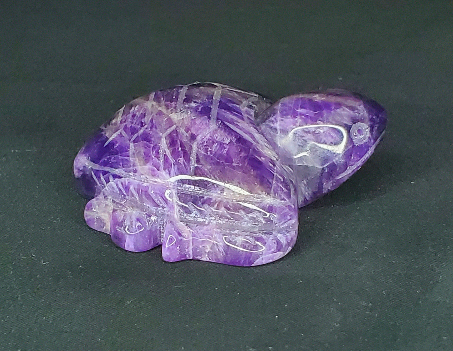 Dream Amethyst Turtle Carving