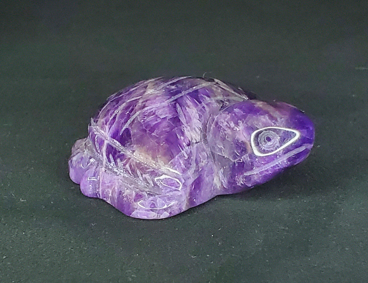 Dream Amethyst Turtle Carving